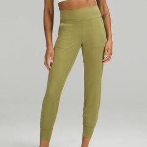 Lululemom Align Olive Green/yellow Jogger Pants - Size 2